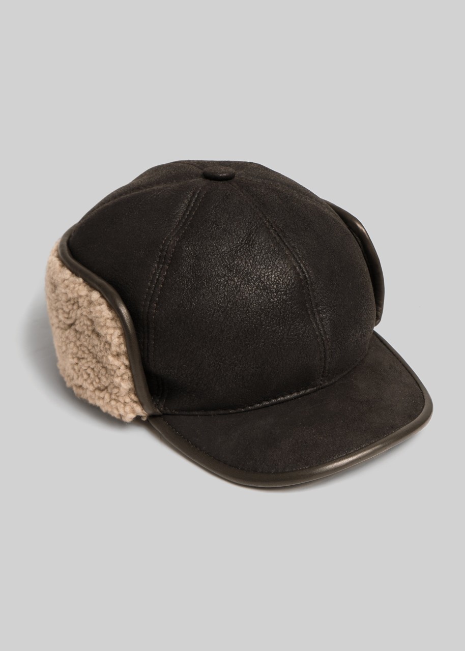 Accessories American Trench | Shearling Trapper Hat Chestnut