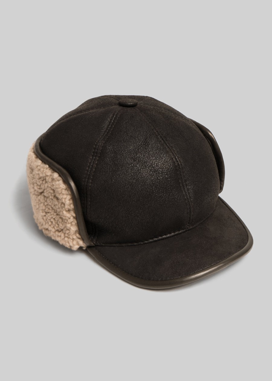 Accessories American Trench | Shearling Trapper Hat Chestnut