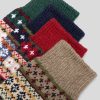 Socks American Trench | Women'S Cotton Fair Isle Crew Sock