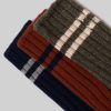 Socks American Trench | Cashmere Double Stripe Crew