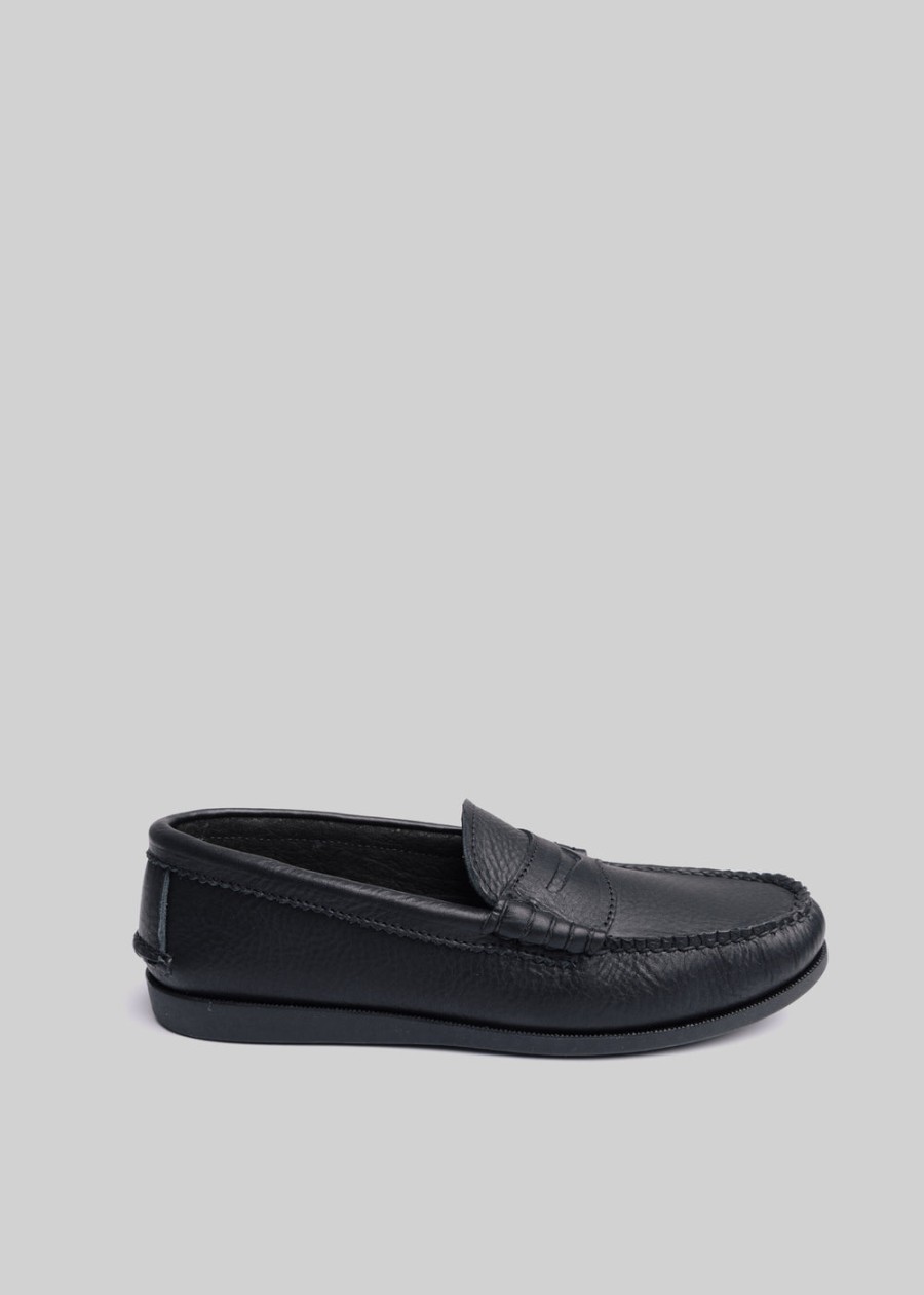 Footwear American Trench | Easymoc Penny Loafer Black