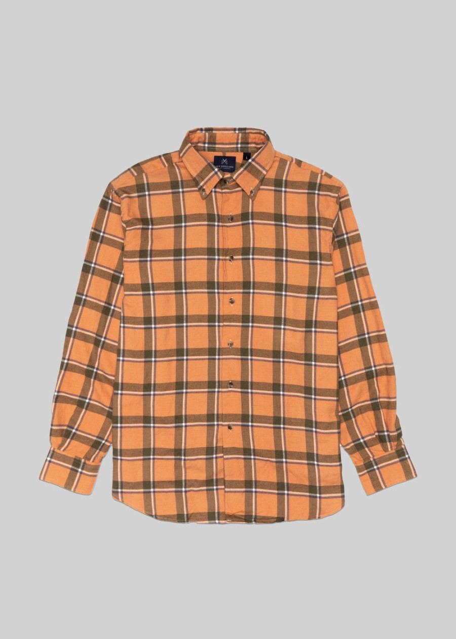 Last Call American Trench | Canclini Plaid Shirt Orange